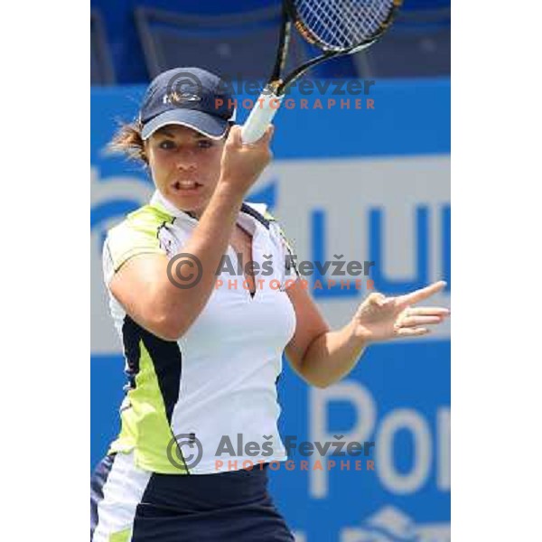 Jasmina Kajtazovic (SLO) during action in first round of Qualifications for Banka Koper Slovenia Open, WTA tour tournament, Portoroz 18.7.2009 