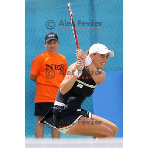 Evelyn Mayr (ITA) during action in first round of Qualifications for Banka Koper Slovenia Open, WTA tour tournament, Portoroz 18.7.2009 
