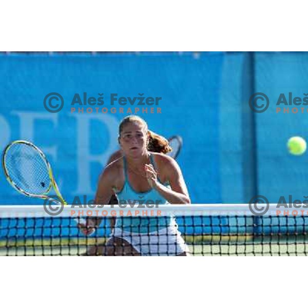 Ekaterina Ivanova (RUS) in action during match in first round of Banka Koper Slovenia Open WTA tour tennis tournament in Portoroz, Slovenia 20.7.2009 