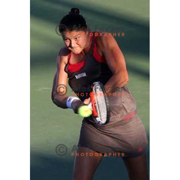 Dinara Safina (RUS) in action during match in first round of Banka Koper Slovenia Open WTA tour tennis tournament in Portoroz, Slovenia 20.7.2009 