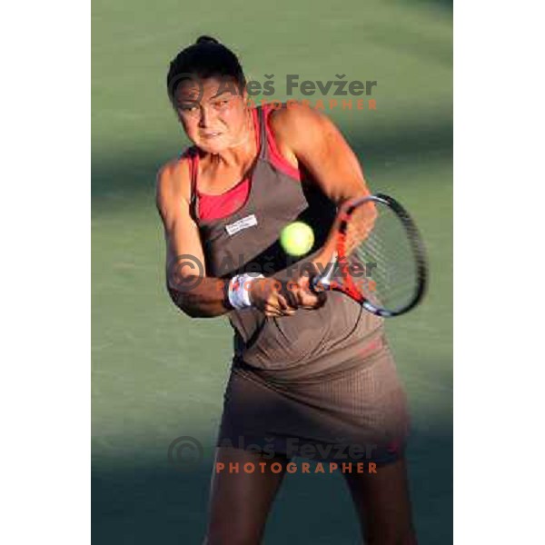 Dinara Safina (RUS) in action during match in first round of Banka Koper Slovenia Open WTA tour tennis tournament in Portoroz, Slovenia 20.7.2009 