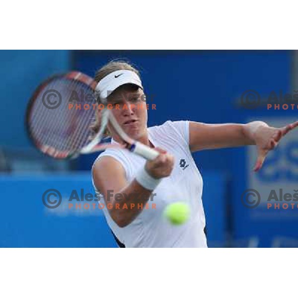 Masa Zec Peskiric (SLO) in action during match in first round of Banka Koper Slovenia Open WTA tour tennis tournament in Portoroz, Slovenia 20.7.2009 
