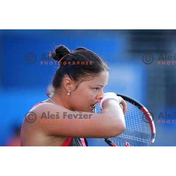 Dinara Safina (RUS) in action during match in first round of Banka Koper Slovenia Open WTA tour tennis tournament in Portoroz, Slovenia 20.7.2009 