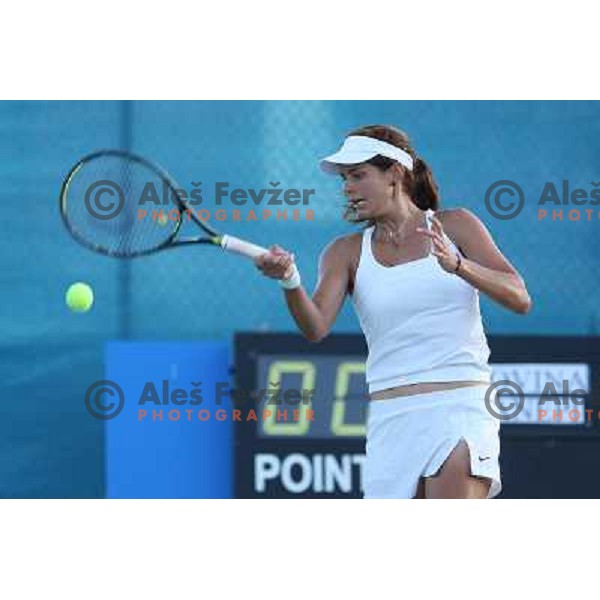 Julia Goerges (GER) in action during match in first round of Banka Koper Slovenia Open WTA tour tennis tournament in Portoroz, Slovenia 20.7.2009 