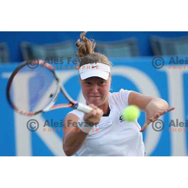 Masa Zec Peskiric (SLO) in action during match in first round of Banka Koper Slovenia Open WTA tour tennis tournament in Portoroz, Slovenia 20.7.2009 
