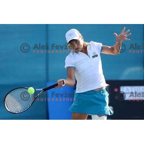 Sesil Karatancheva (KAZ) during action in first round of Banka Koper Slovenia Open, WTA tour, Portoroz 21.7.2009 