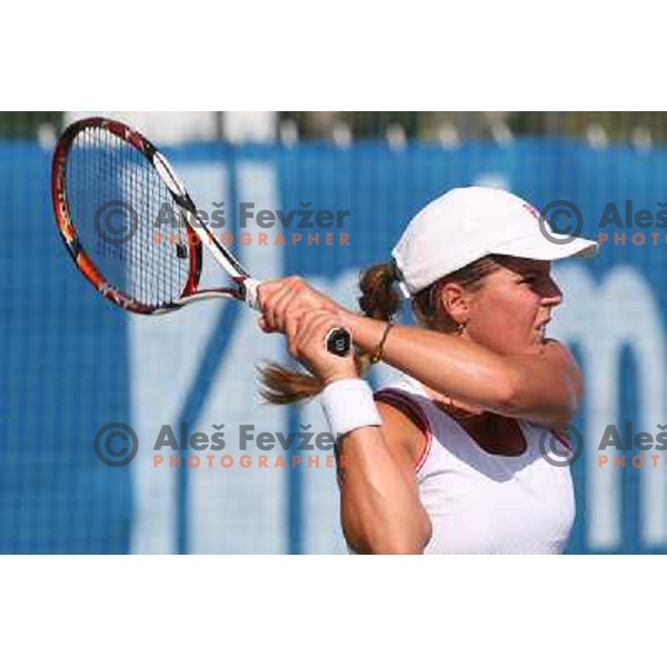 Anna Tatishvili (GEO) during action in first round of Banka Koper Slovenia Open, WTA tour, Portoroz 21.7.2009 