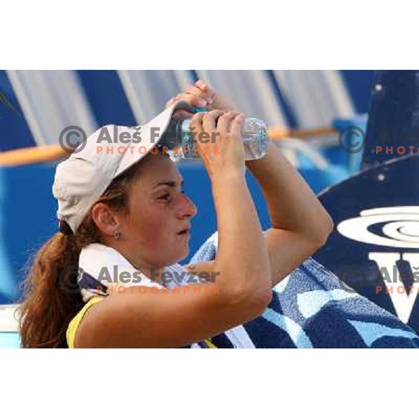 Vesna Manasieva (RUS) during action in first round of Banka Koper Slovenia Open, WTA tour, Portoroz 21.7.2009 
