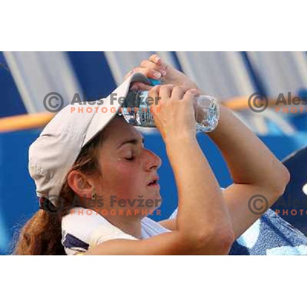 Vesna Manasieva (RUS) during action in first round of Banka Koper Slovenia Open, WTA tour, Portoroz 21.7.2009 
