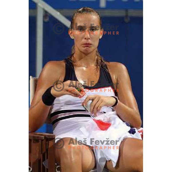 Polona Hercog (SLO) during action in first round of Banka Koper Slovenia Open, WTA tour, Portoroz 21.7.2009 