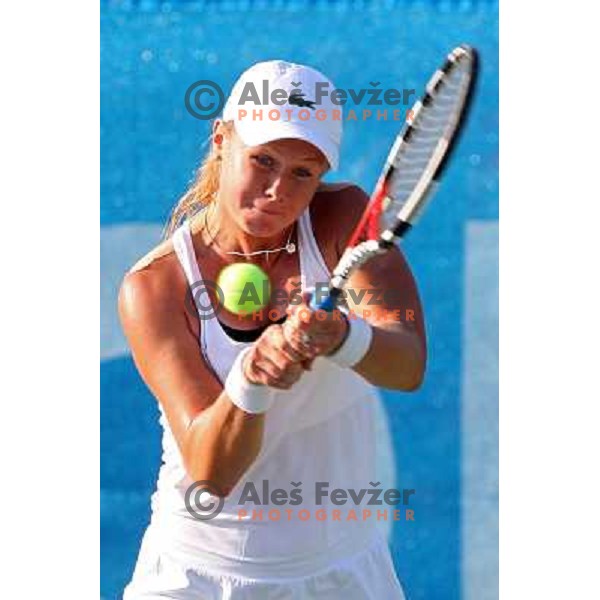 Vera Dushevina (RUS) during action in first round of Banka Koper Slovenia Open, WTA tour, Portoroz 21.7.2009 