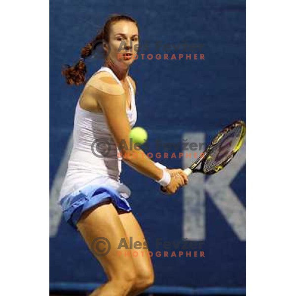 Galina Voskoboeva (KAZ) during action in first round of Banka Koper Slovenia Open, WTA tour, Portoroz 21.7.2009 