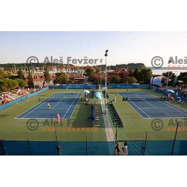action in second round of Banka Koper Slovenia Open, WTA tour, Portoroz, Slovenia 22.7.2009 