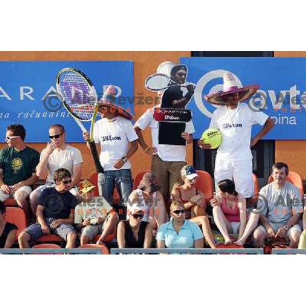 Spectators watching action in second round of Banka Koper Slovenia Open, WTA tour, Portoroz, Slovenia 22.7.2009 