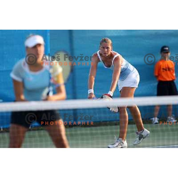 Ksenia Palkina (KGZ) during action in second raound of Banka Koper Slovenia Open, WTA tour, Portoroz, Slovenia 22.7.2009 