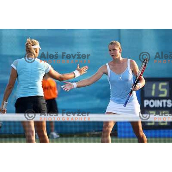 Ksenia Palkina (KGZ) during action in second raound of Banka Koper Slovenia Open, WTA tour, Portoroz, Slovenia 22.7.2009 