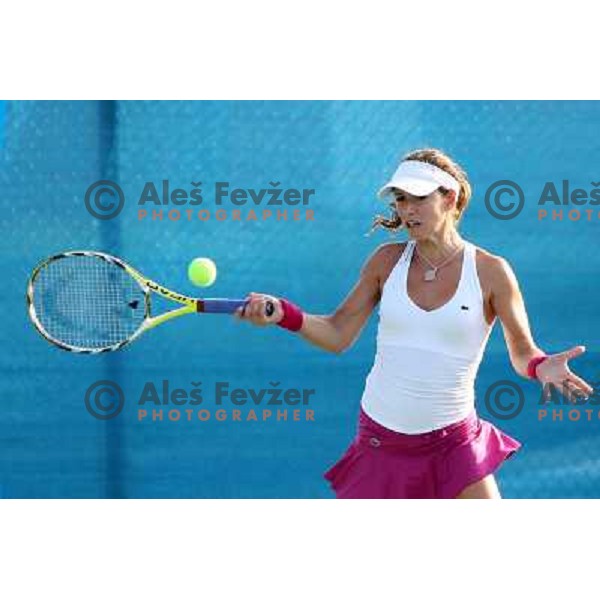 Camille Pin (FRA) during action in second round of Banka Koper Slovenia Open, WTA tour, Portoroz, Slovenia 22.7.2009 