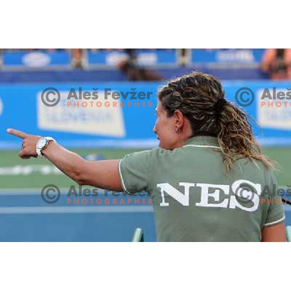 Referee during action in second raound of Banka Koper Slovenia Open, WTA tour, Portoroz, Slovenia 22.7.2009 