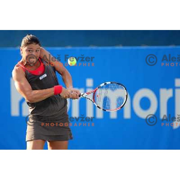 Dinara Safina (RUS) during action in second round of Banka Koper Slovenia Open, WTA tour, Portoroz, Slovenia 22.7.2009 
