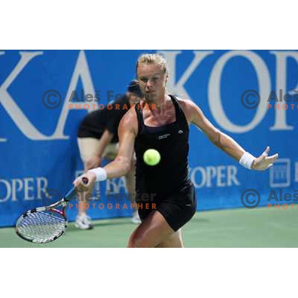 Vera Dushevina (RUS) during action in second round of Banka Koper Slovenia Open, WTA tour, Portoroz, Slovenia 22.7.2009 