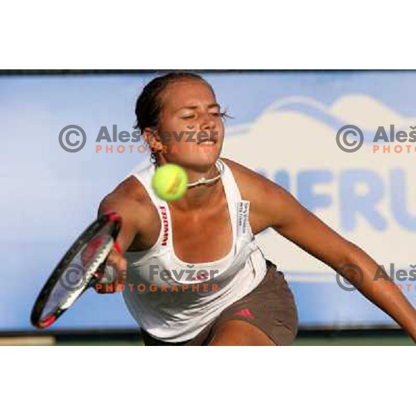 Stefanie Voegele (SUI) during action in second raound of Banka Koper Slovenia Open, WTA tour, Portoroz, Slovenia 22.7.2009 