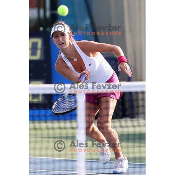 Camille Pin (FRA) during action in second round of Banka Koper Slovenia Open, WTA tour, Portoroz, Slovenia 22.7.2009 
