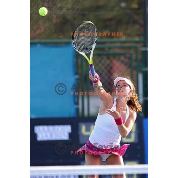 Camille Pin (FRA) during action in second round of Banka Koper Slovenia Open, WTA tour, Portoroz, Slovenia 22.7.2009 