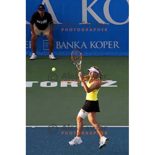 Ksenia Pervak (RUS) during action in second round of Banka Koper Slovenia Open, WTA tour, Portoroz, Slovenia 22.7.2009 