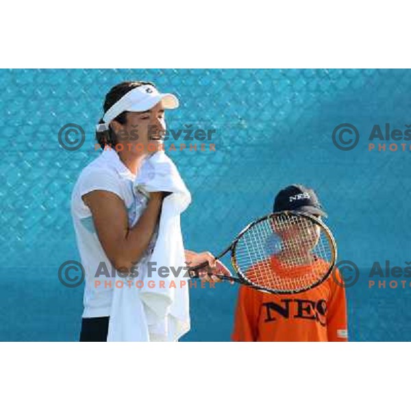 Alberta Brianti (ITA) in action during second round of Banka Koper Slovenia Open, WTA tour, played in SRC Marina, Portoroz 23.7.2009 