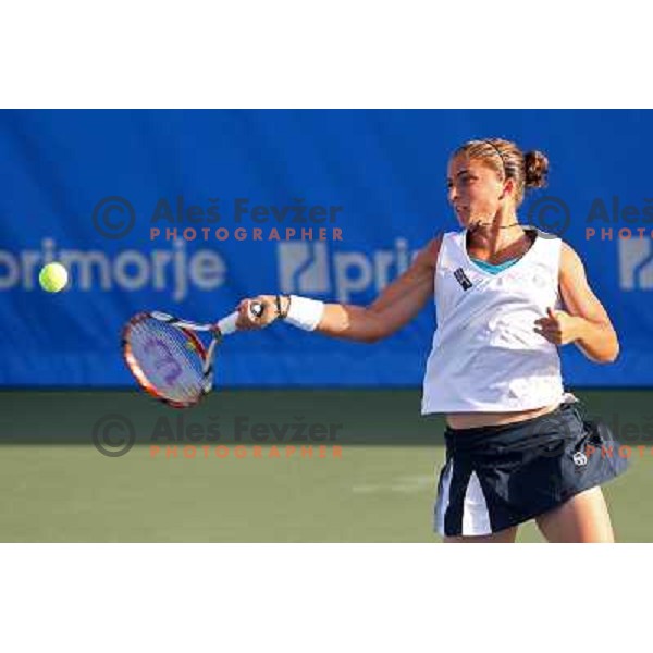 Sara Errani (ITA) in action during second round of Banka Koper Slovenia Open, WTA tour, played in SRC Marina, Portoroz 23.7.2009 
