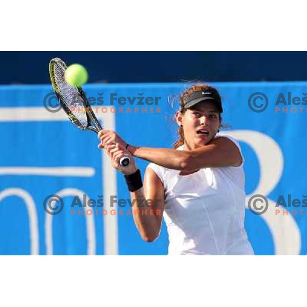 Julia Goerges (GER) in action during second round of Banka Koper Slovenia Open, WTA tour, played in SRC Marina, Portoroz 23.7.2009 