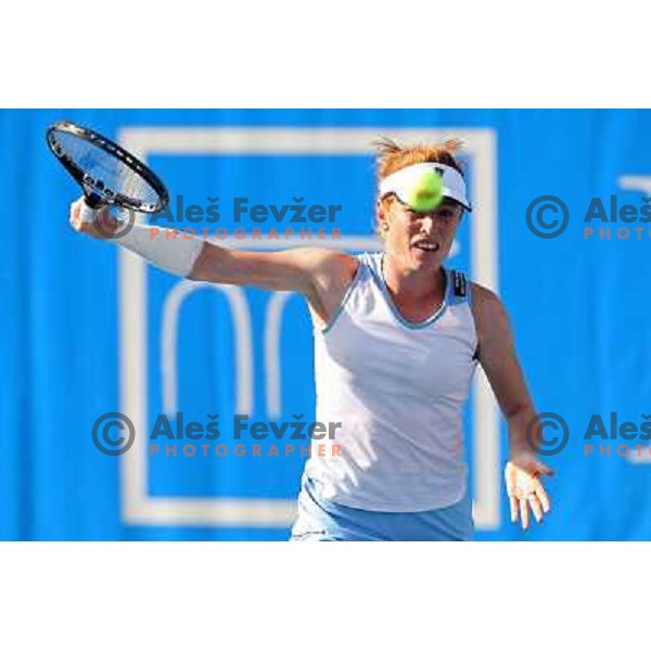 Vladimira Uhlirova (CZE) in action during second round of Banka Koper Slovenia Open, WTA tour, played in SRC Marina, Portoroz 23.7.2009 