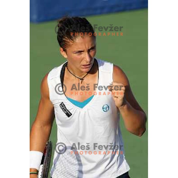 Sara Errani (ITA) in action during second round of Banka Koper Slovenia Open, WTA tour, played in SRC Marina, Portoroz 23.7.2009 