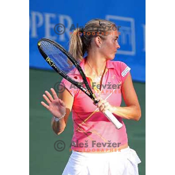 Klara Zakopalova in action during second round of Banka Koper Slovenia Open, WTA tour, played in SRC Marina, Portoroz 23.7.2009 