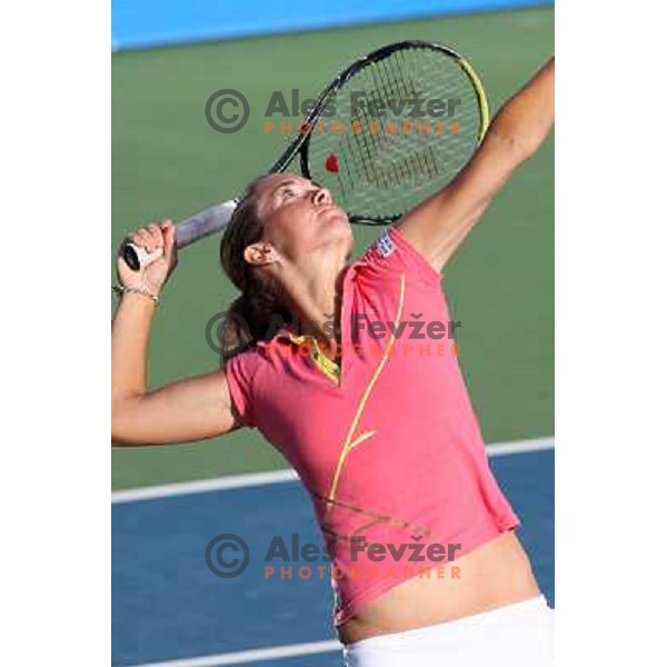 Klara Zakopalova in action during second round of Banka Koper Slovenia Open, WTA tour, played in SRC Marina, Portoroz 23.7.2009 