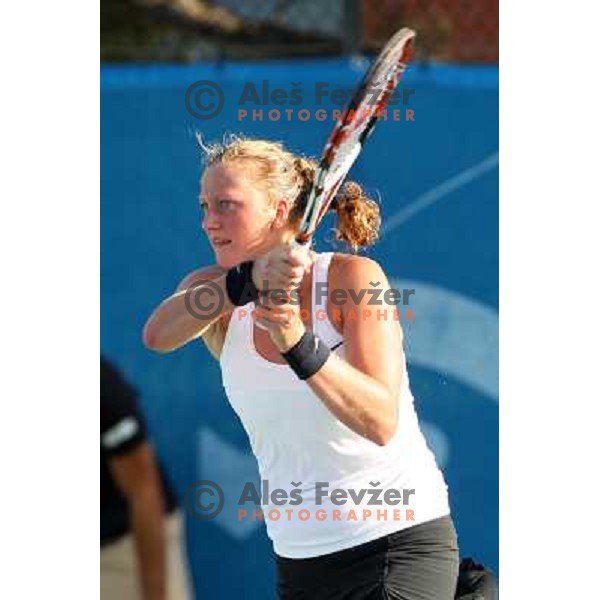 Petra Kvitova (CZE) in action during second round of Banka Koper Slovenia Open, WTA tour, played in SRC Marina, Portoroz 23.7.2009 