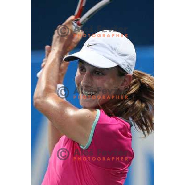 Petra Martic (CRO) in action during second round of Banka Koper Slovenia Open, WTA tour, played in SRC Marina, Portoroz 23.7.2009 