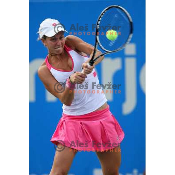 Maria Elena Camerin (ITA) in action during quarter-finals of Banka Koper Slovenia Open, WYTA tour in SRC Marina, Portoroz 24.7.2009 