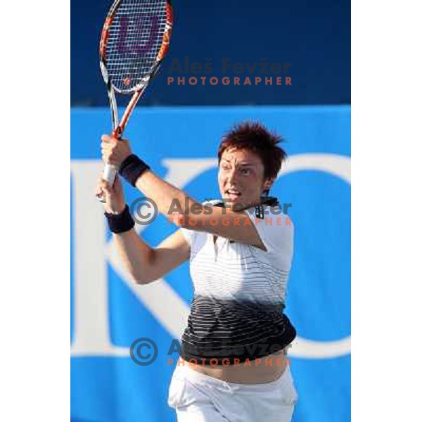 Jasmin Woehr (GER) in action during quarter-finals of Banka Koper Slovenia Open, WYTA tour in SRC Marina, Portoroz 24.7.2009 
