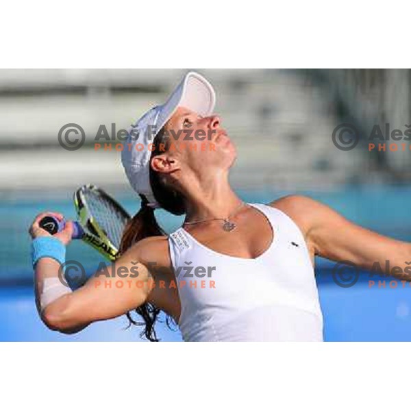 Camille Pin (FRA) in action during quarter-finals of Banka Koper Slovenia Open, WYTA tour in SRC Marina, Portoroz 24.7.2009 