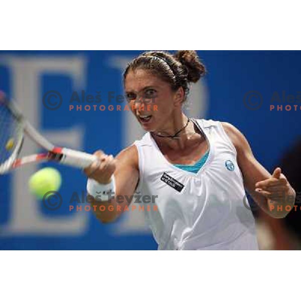 Sara Errani (ITA) in action during quarter-finals of Banka Koper Slovenia Open, WTA tour in SRC Marina, Portoroz 24.7.2009 