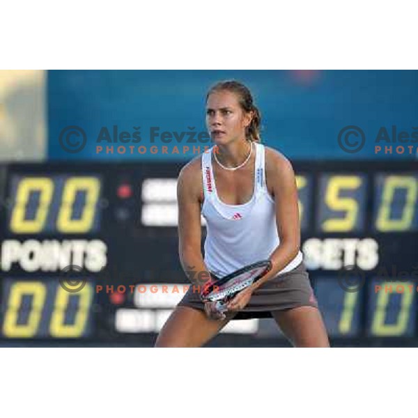 Stefanie Voegele (SUI) in action during quarter-finals of Banka Koper Slovenia Open, WYTA tour in SRC Marina, Portoroz 24.7.2009 