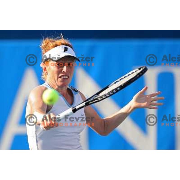 Vladimira Uhlirova (CZE) during action in semi-final of Banka Koper Slovenia Open, WTA tour, Portoroz 24.7.2009 