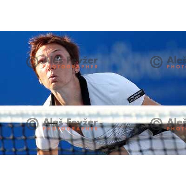 Jasmin Woehr (GER) in action during quarter-finals of Banka Koper Slovenia Open, WTA tour in SRC Marina, Portoroz 24.7.2009 
