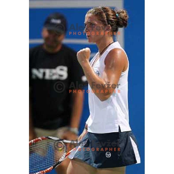 Sara Errani (ITA) in action during quarter-finals of Banka Koper Slovenia Open, WTA tour in SRC Marina, Portoroz 24.7.2009 