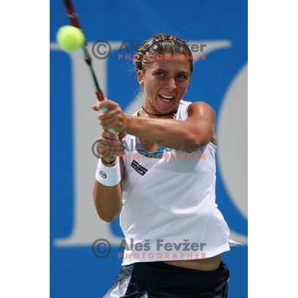 Sara Errani (ITA) in action during quarter-finals of Banka Koper Slovenia Open, WTA tour in SRC Marina, Portoroz 24.7.2009 