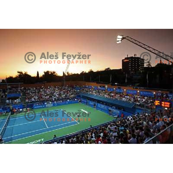 Sara Errani (ITA) in action during final of Banka Koper Slovenia Open, WTA tour in SRC Marina, Portoroz 26.7.2009 