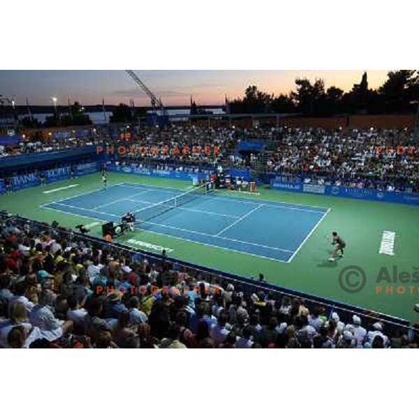 Dinara Safina (RUS) and Sara Errani (ITA) in action during final of Banka Koper Slovenia Open, WTA tour in SRC Marina, Portoroz 26.7.2009 