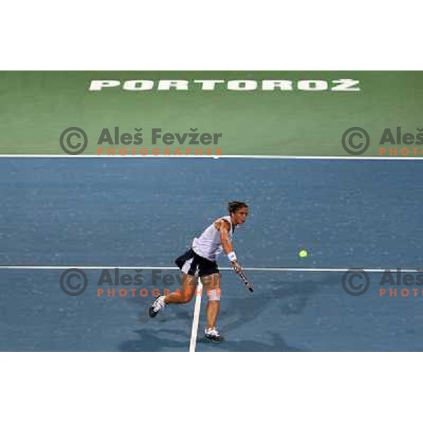 Sara Errani (ITA) in action during final of Banka Koper Slovenia Open, WTA tour in SRC Marina, Portoroz 26.7.2009 