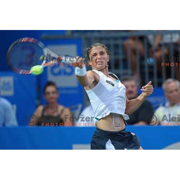 Sara Errani (ITA) in action during final of Banka Koper Slovenia Open, WTA tour in SRC Marina, Portoroz 26.7.2009 